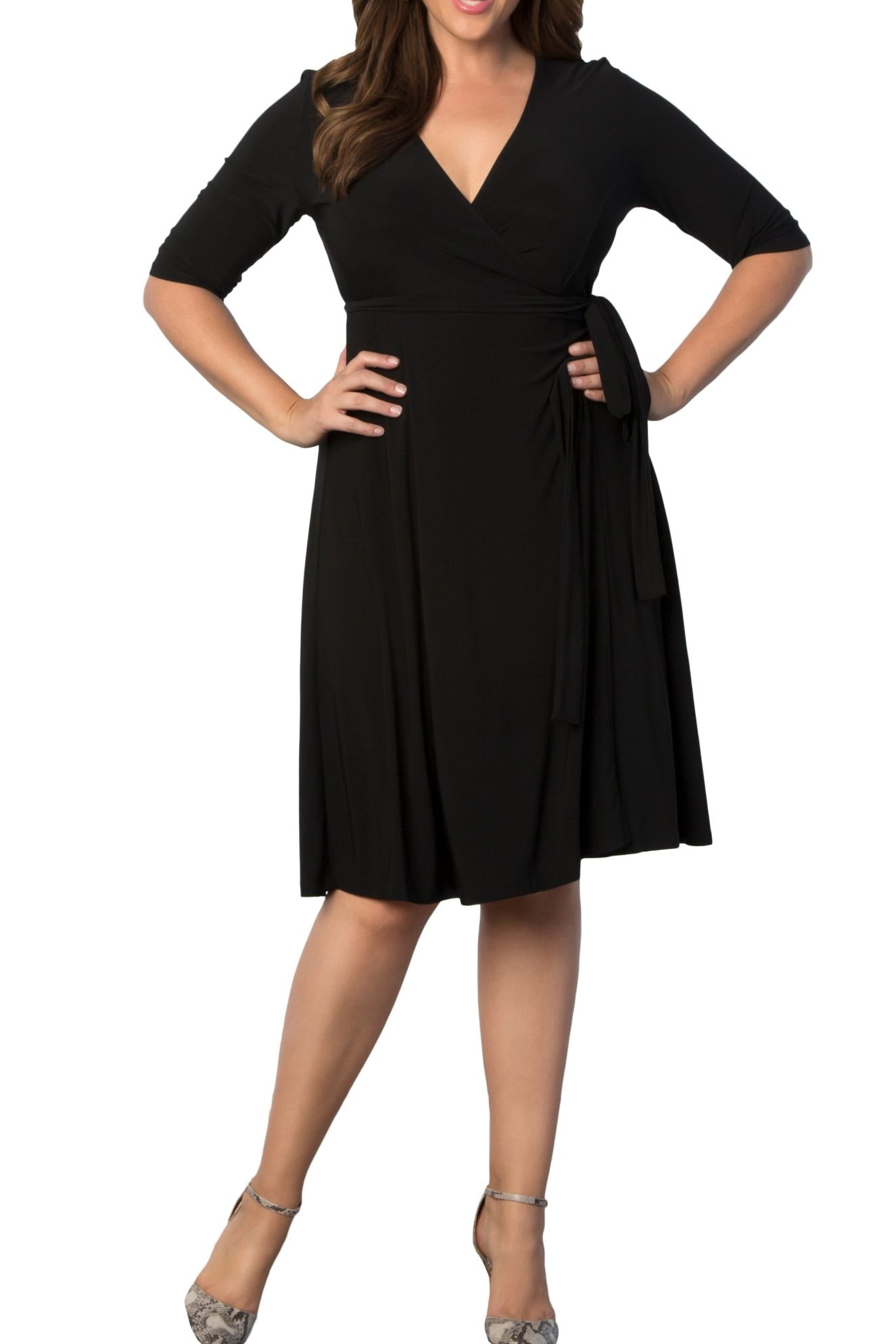 Essential Wrap Dress - Plus - DressbarnDresses