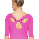 Expert Brand MoCA Plant Based 3/4 Sleeve Cross Back Shirt - Plus - DressbarnActivewear