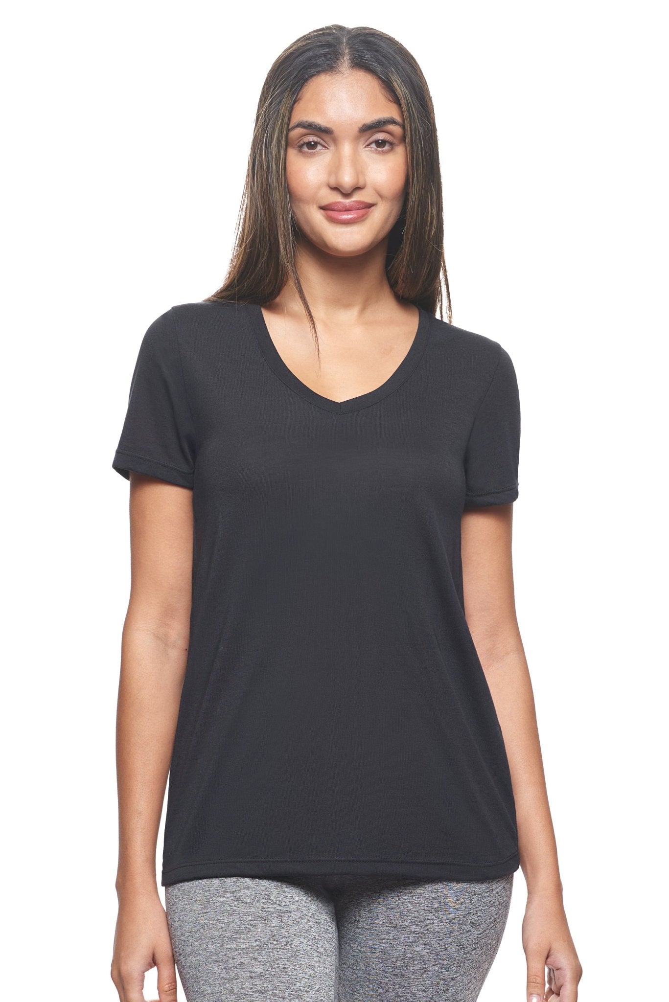 EXPERT BRAND SOFT CASUAL SIRO V-NECK T-SHIRT - PLUS