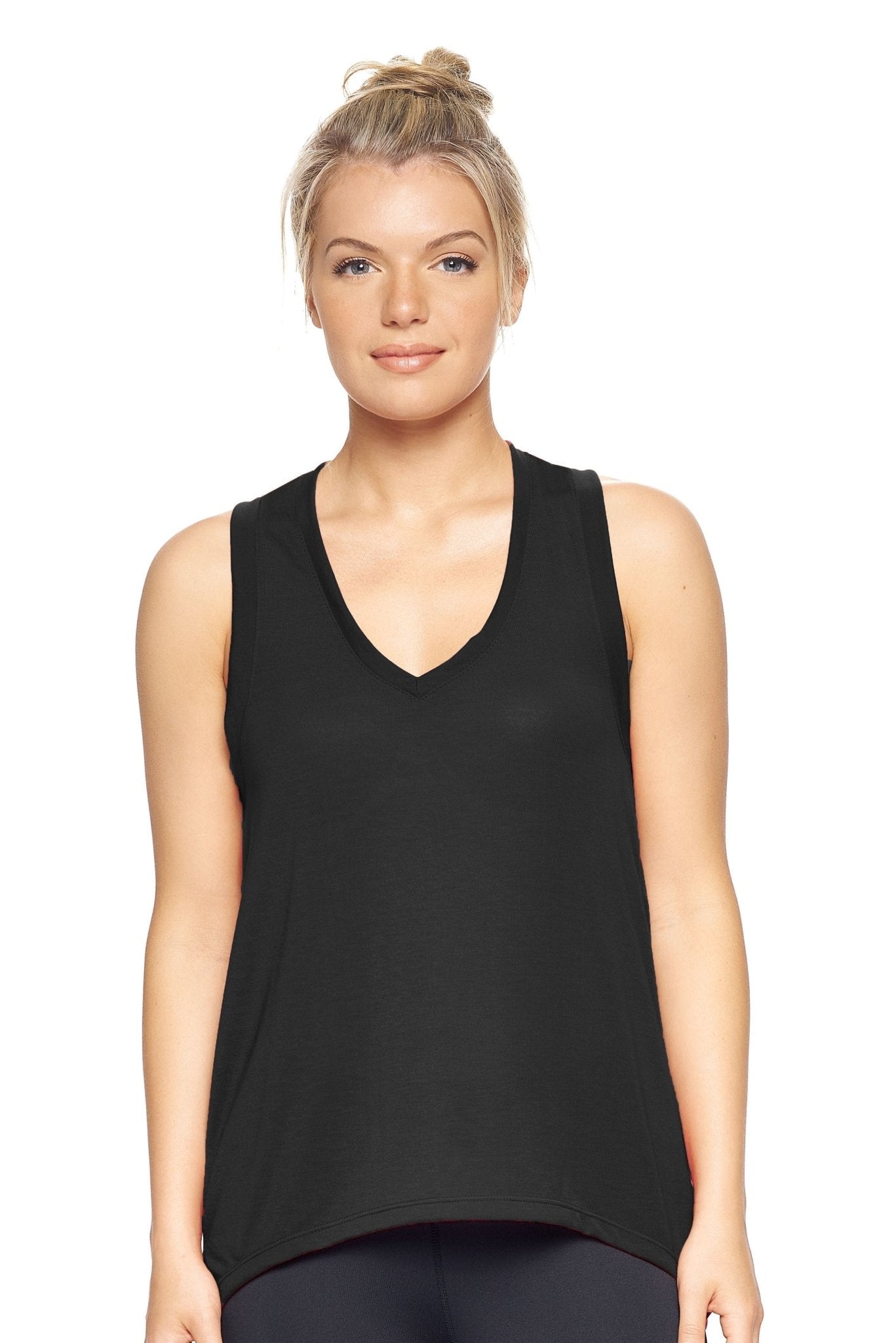 EXPERT BRAND SOFT CASUAL SIRO V-NECK TUNIC TANK TOP