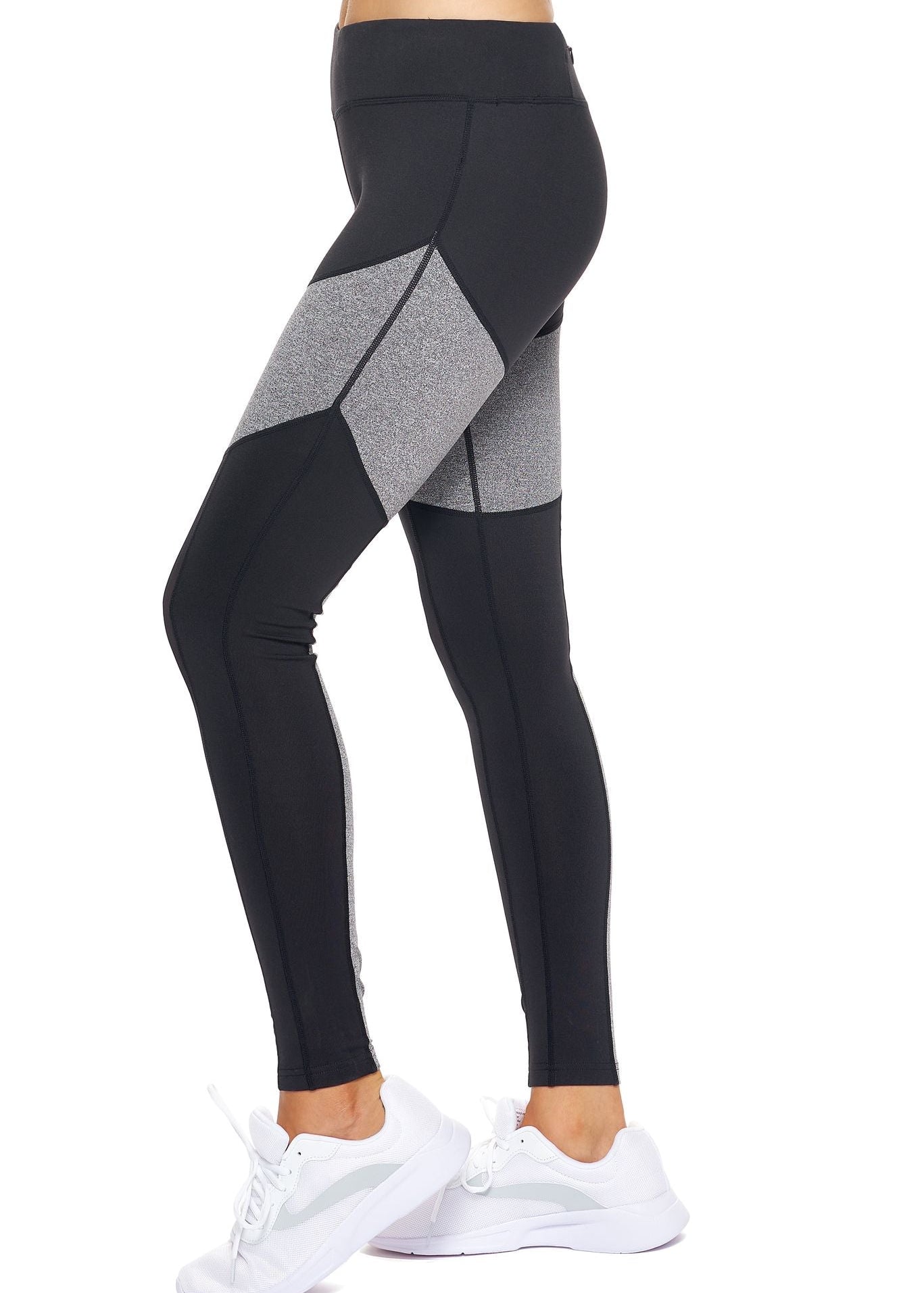 Expert Brand Women's Airstretch Mid-Rise Calypso Mesh Full Length Leggings with Pocket - DressbarnLeggings