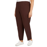 Alfred Dunner Plus Classic Allure Fit Proportioned Pant with Elastic Comfort Waistband Average Length