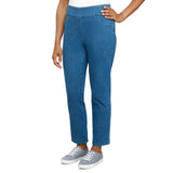 Alfred Dunner Women's Super Stretch Mid- Rise Short Length Pant