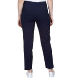 Alfred Dunner Classic Allure Fit Proportioned Pant with Elastic Comfort Waistband Average Length