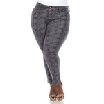 Faux Suede Snake Print Pants - DressbarnPants