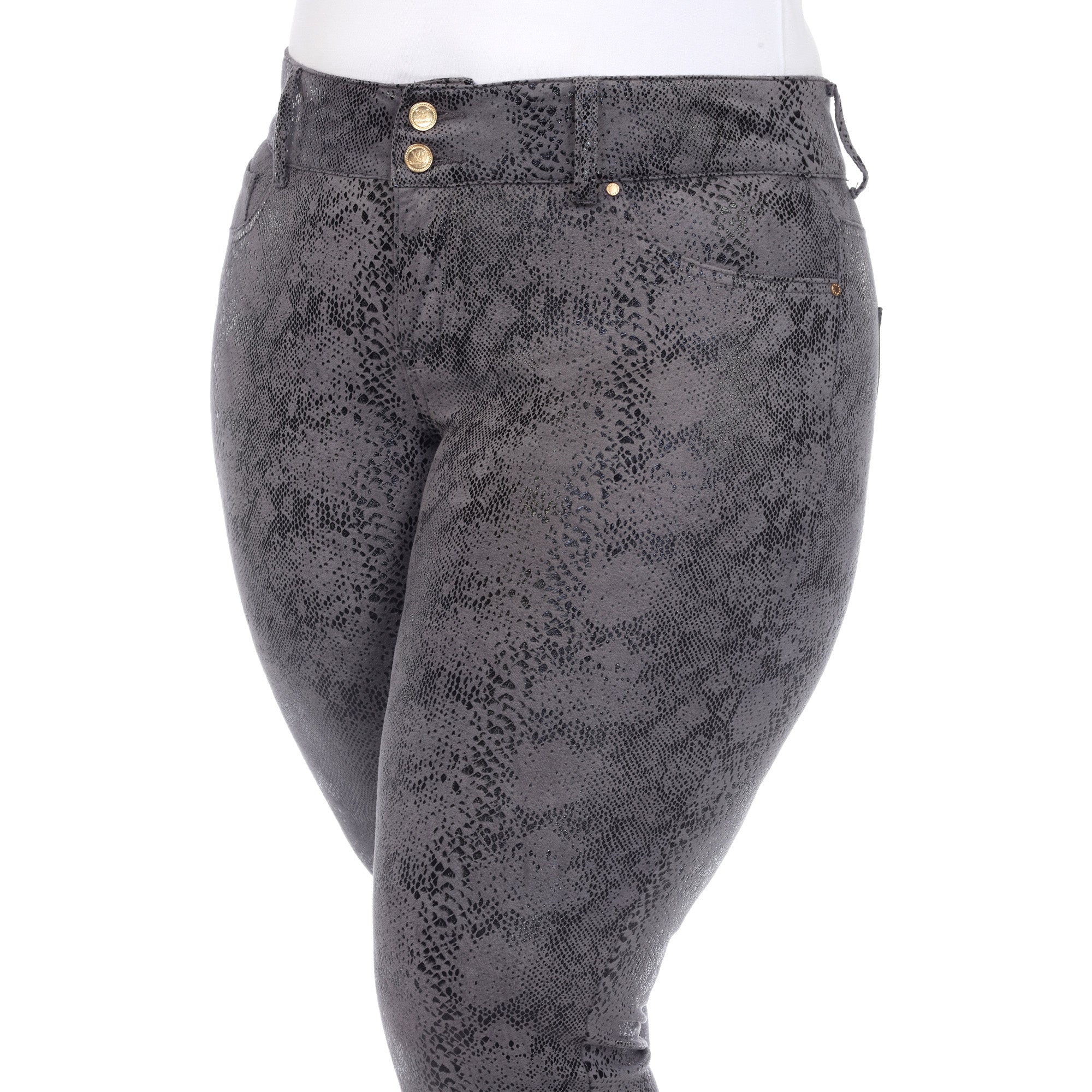 Faux Suede Snake Print Pants - DressbarnPants