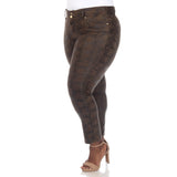 Faux Suede Snake Print Pants - DressbarnPants