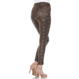 Faux Suede Snake Print Pants - DressbarnPants