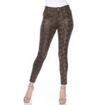 Faux Suede Snake Print Pants - DressbarnPants