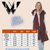 Women's Hooded Quilted Longline Puffer Vest