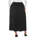 Plus Size Rhinestone Embellished A-Line Maxi Skirt