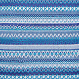 Alfred Dunner Textured Stripe Knit Top with Necklace - Blue - Plus