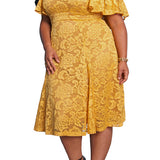 Camille Lace Cocktail Dress - Plus