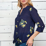 Figueroa & Flower 3/4 Sleeve Blouse - DressbarnShirts & Blouses