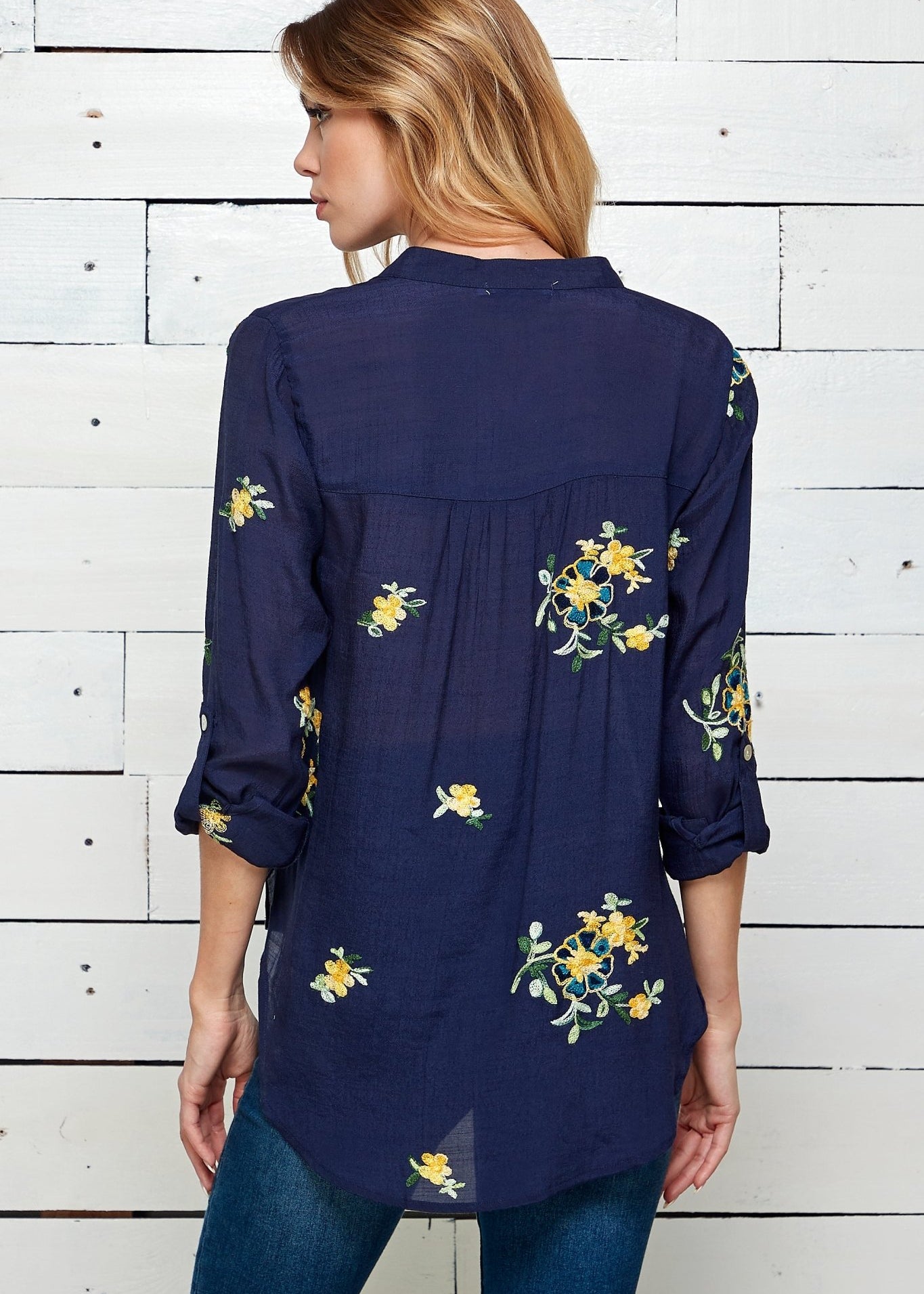 Figueroa & Flower 3/4 Sleeve Blouse - DressbarnShirts & Blouses