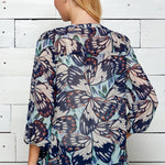 Figueroa & Flower Butterfly Print Blouse - DressbarnShirts & Blouses
