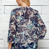 Figueroa & Flower Butterfly Print Blouse - DressbarnShirts & Blouses
