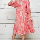 Figueroa & Flower Coral Reef Print Dress - DressbarnDresses