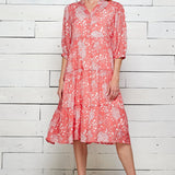 Figueroa & Flower Coral Reef Print Dress - DressbarnDresses