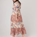 Figueroa & Flower Print Tiered Maxi Dress - Plus - DressbarnDresses