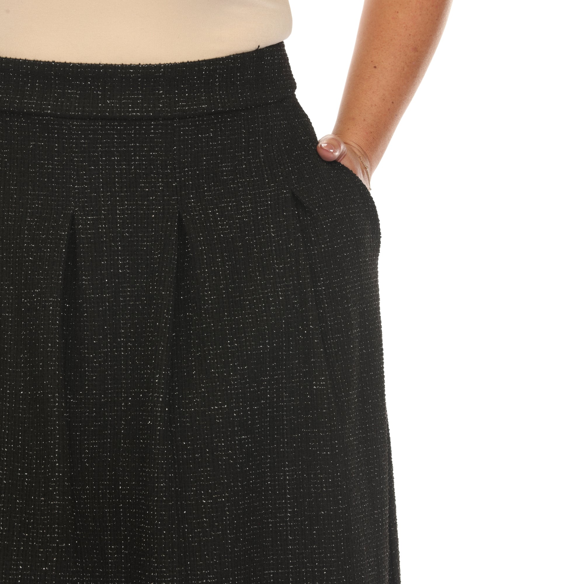 Flared Tweed Skirt - Plus - DressbarnSkirts