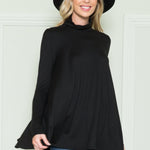 Flattering Turtleneck Long Sleeve Top - Plus - DressbarnShirts & Blouses