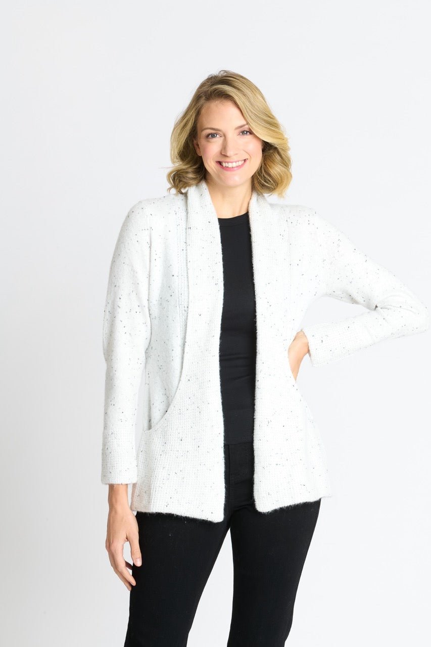 Flecked J - Pocket Cardigan Sweater - DressbarnApparel