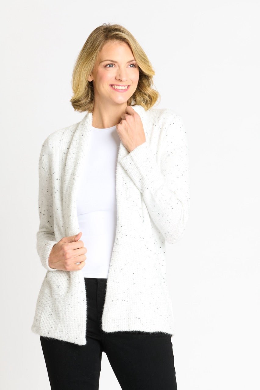 Flecked J - Pocket Cardigan Sweater - DressbarnApparel