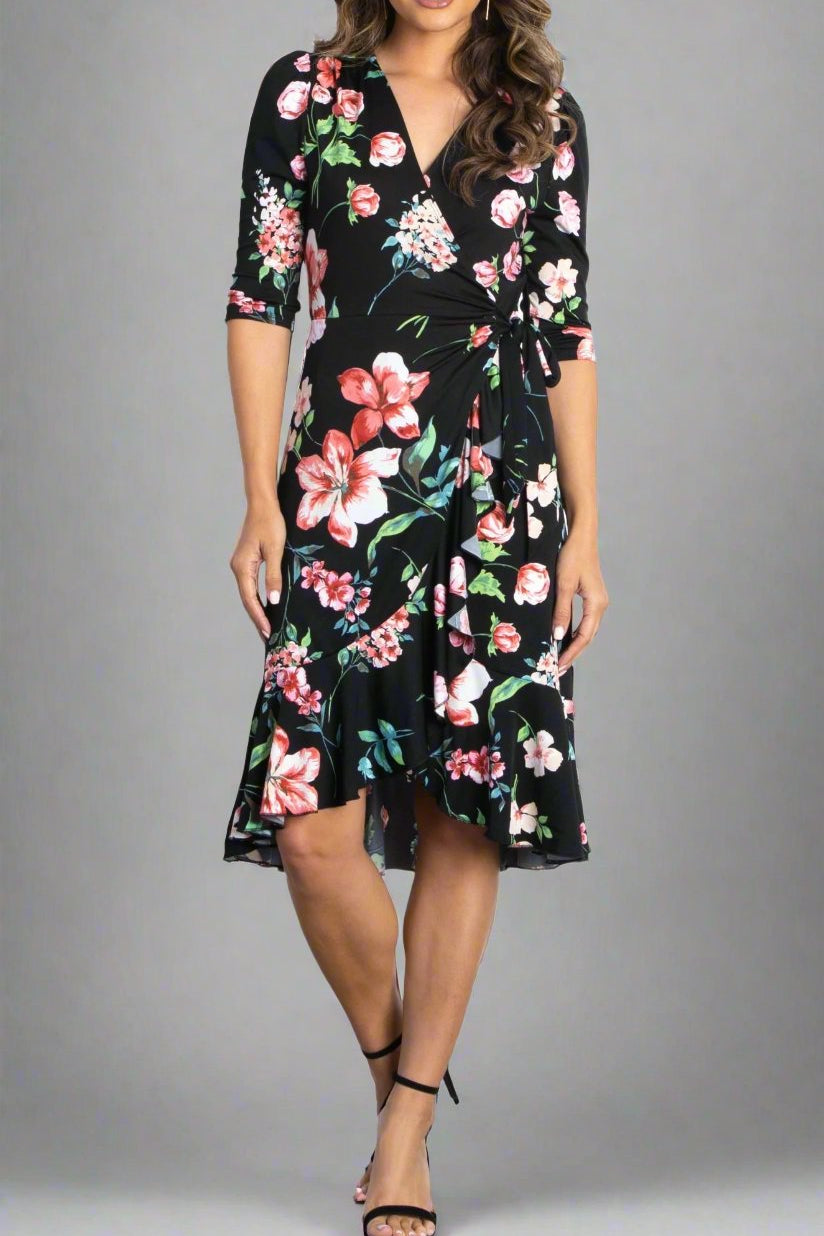 Flirty Flounce Wrap Dress - DressbarnDresses