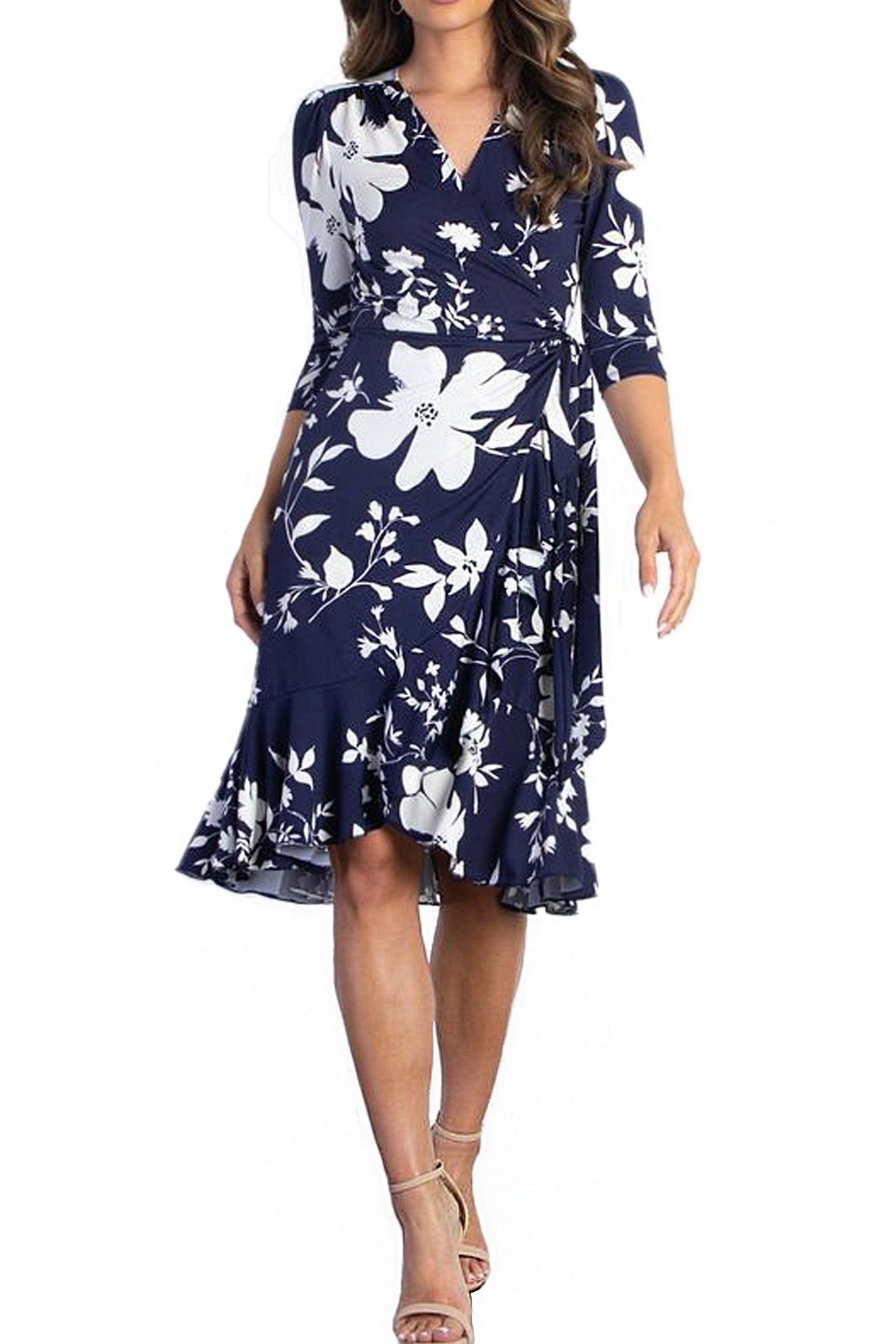 Flirty Flounce Wrap Dress - DressbarnDresses
