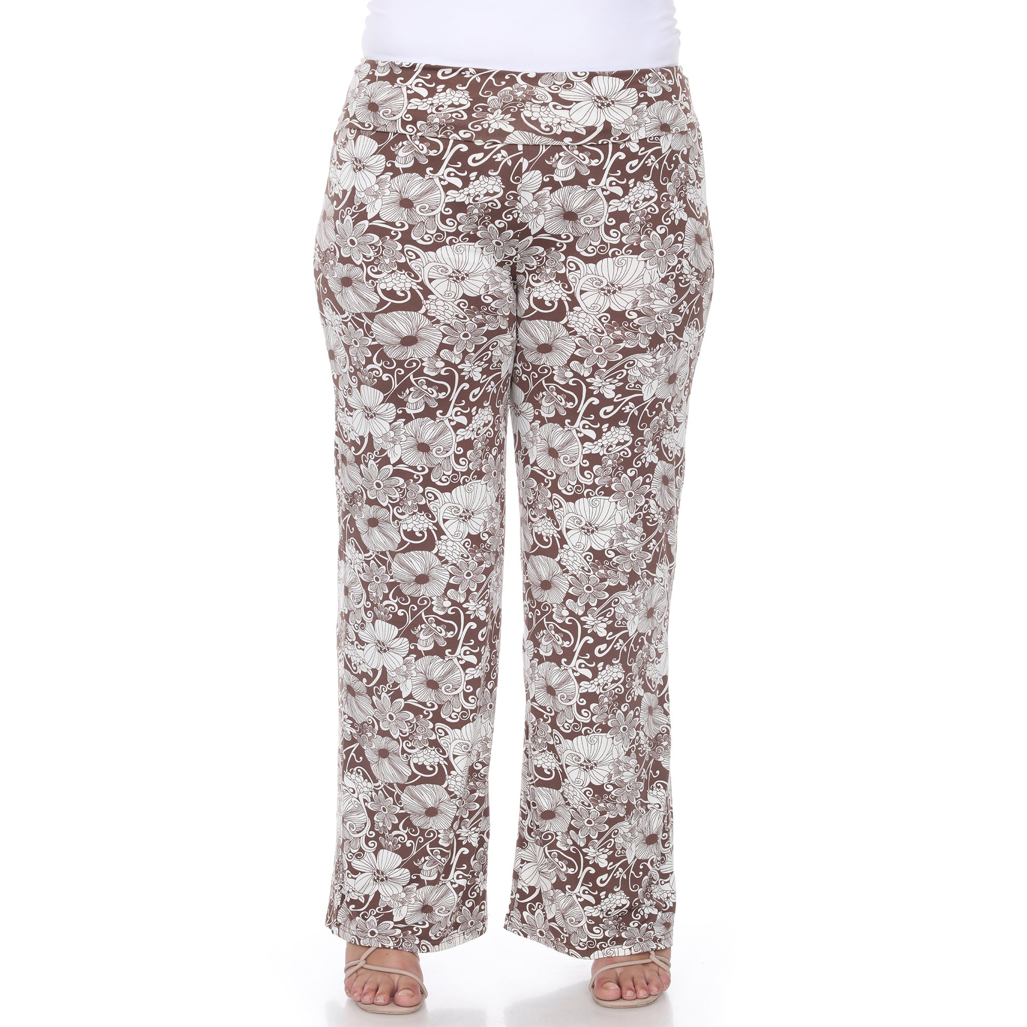 Floral Paisley Palazzo Pants - Plus - DressbarnPants