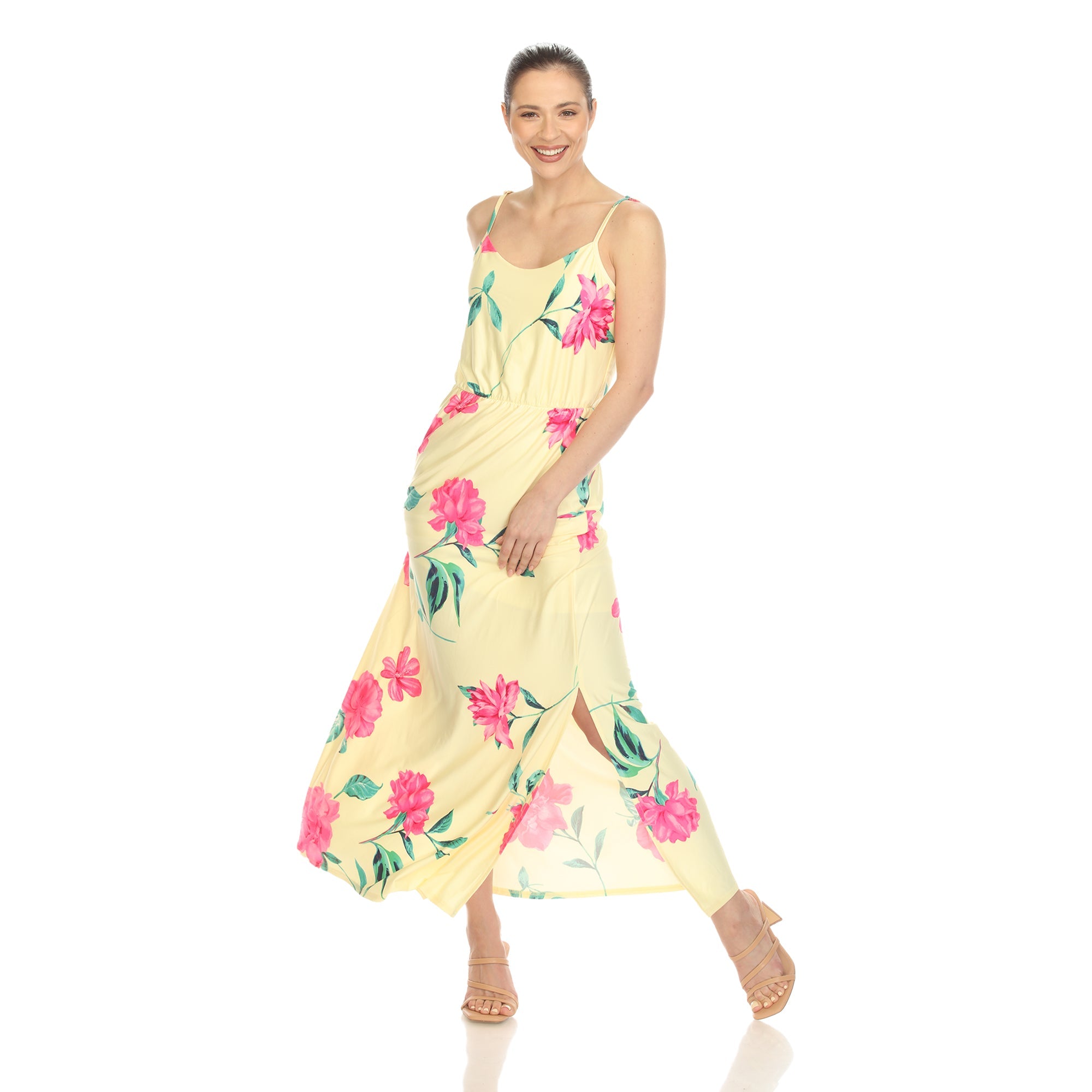Floral Strap Maxi Dress - DressbarnDresses