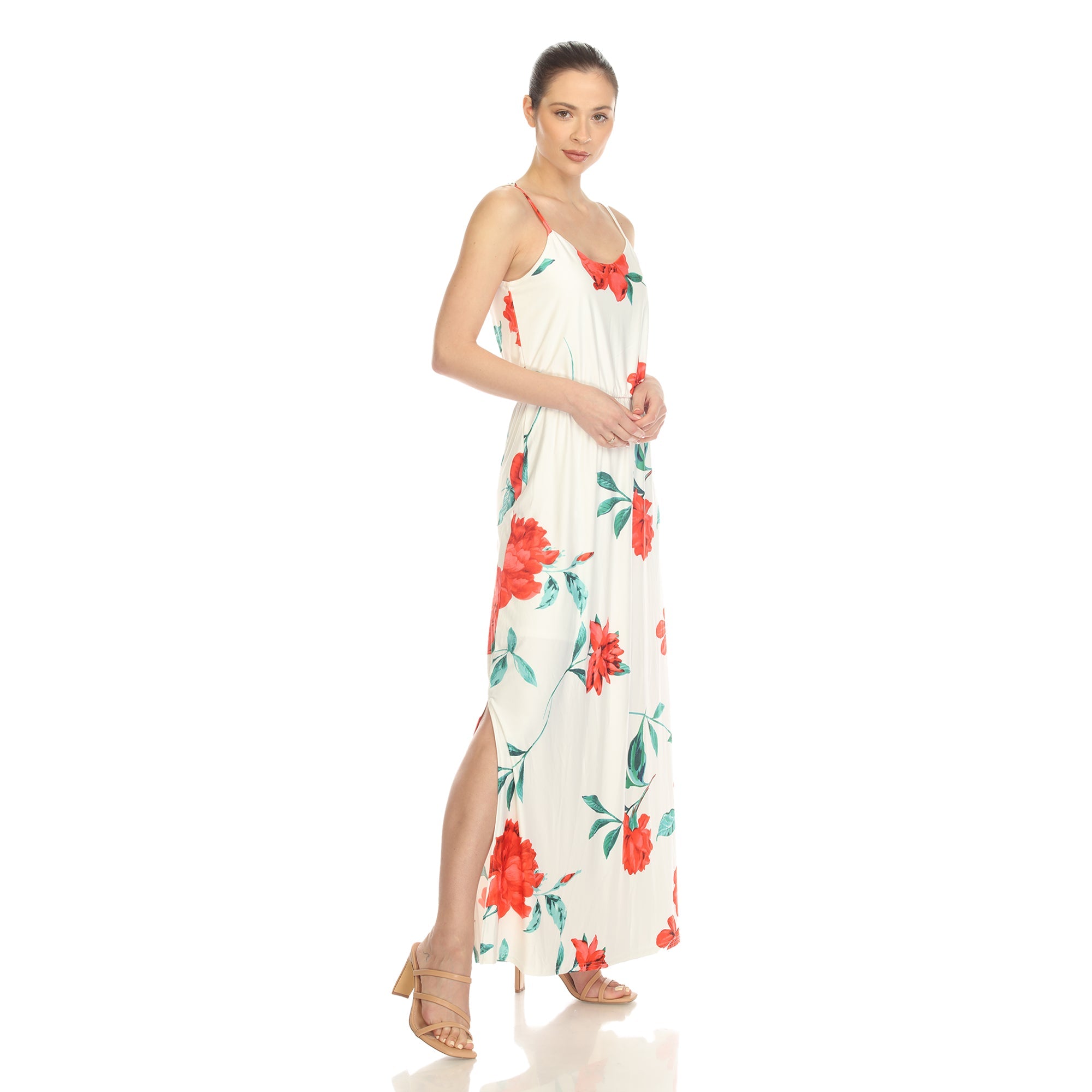 Floral Strap Maxi Dress - DressbarnDresses