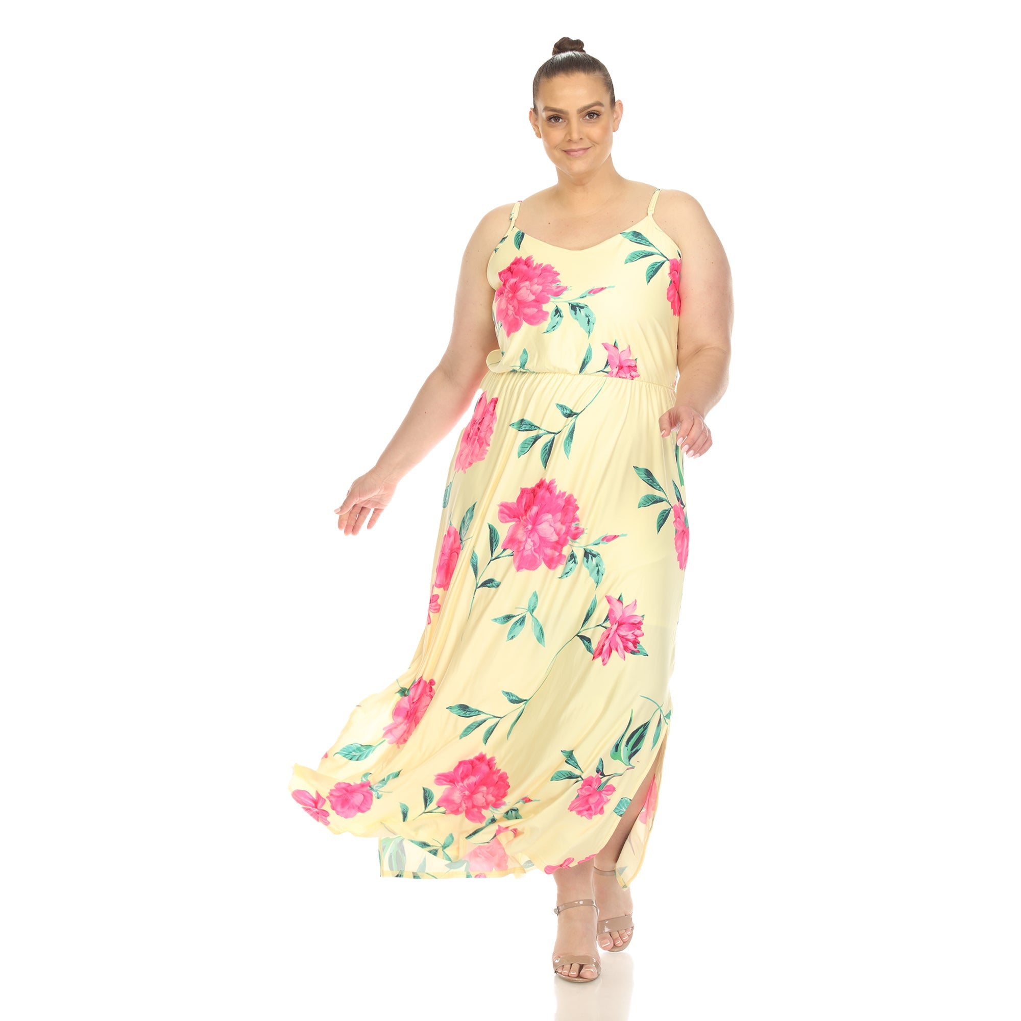 Floral Strap Maxi Dress - Plus - DressbarnDresses