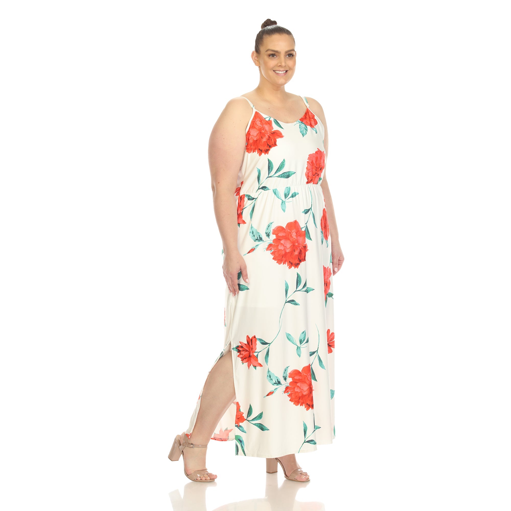 Floral Strap Maxi Dress - Plus - DressbarnDresses
