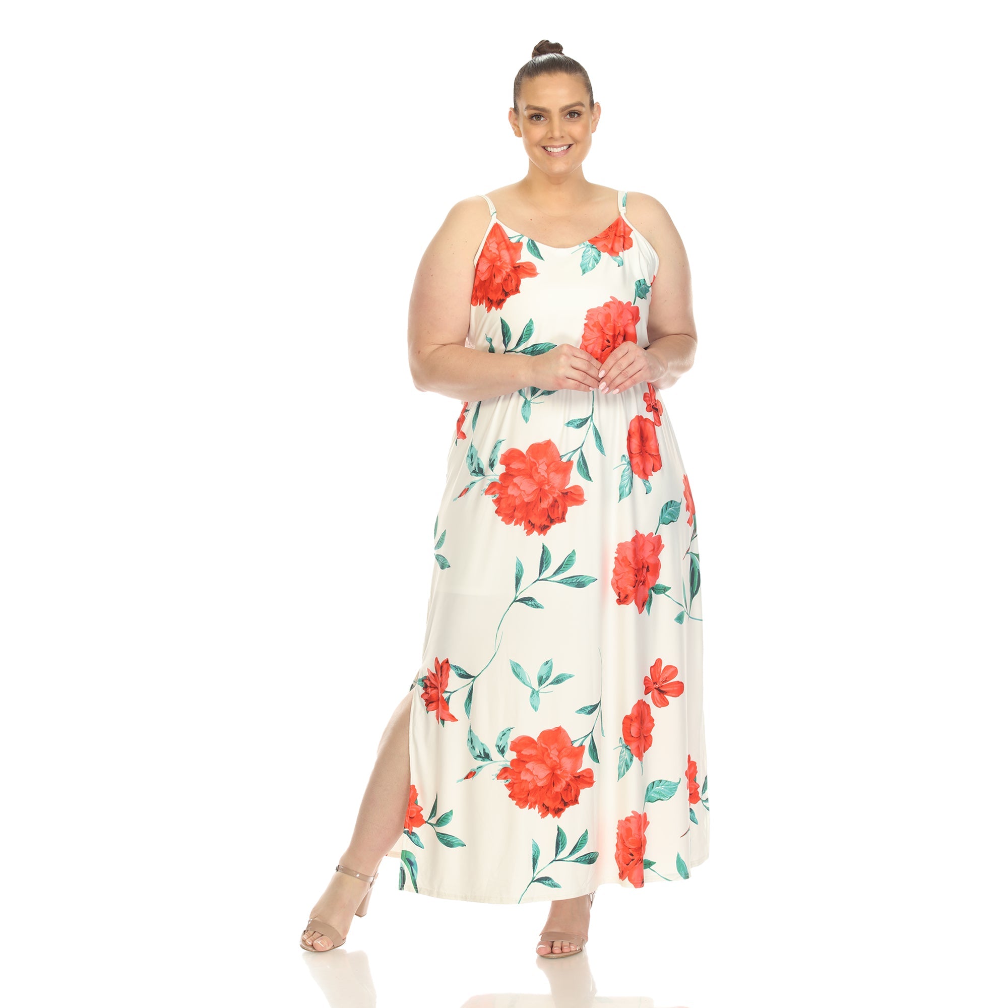 Floral Strap Maxi Dress - Plus - DressbarnDresses