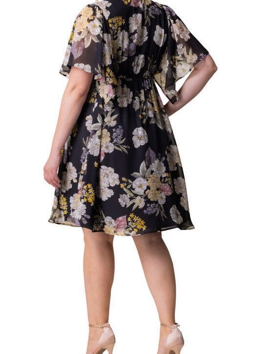 Florence Flutter Sleeve Dress - Plus - DressbarnKnee Length & Midi Dresses