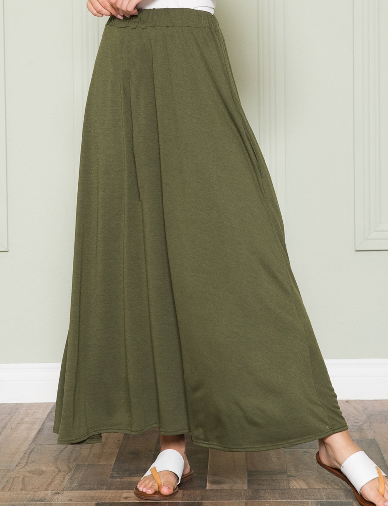 Flowy Maxi Skirts With Pocket - DressbarnSkirts
