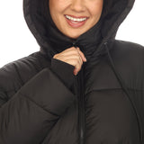 Full Front Zip Hooded Bomber Puffer Coat - Plus - DressbarnCoats & Jackets