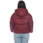 Full Front Zip Hooded Bomber Puffer Coat - Plus - DressbarnCoats & Jackets