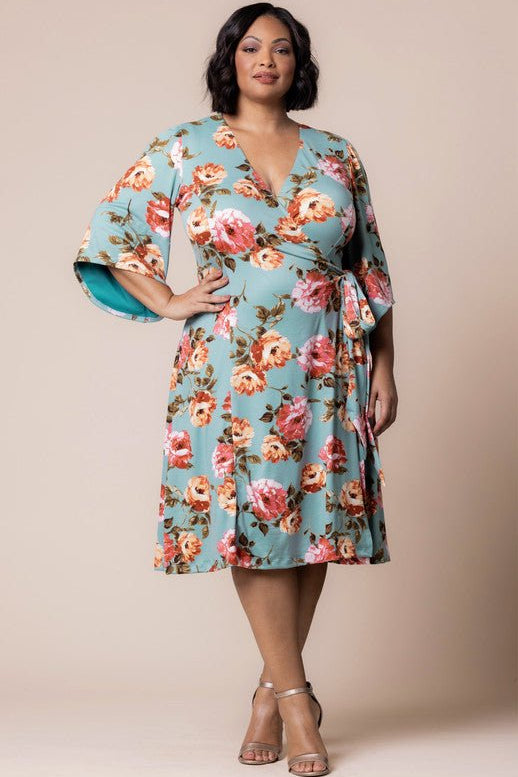 Gemini Wrap Dress - Plus - DressbarnDresses