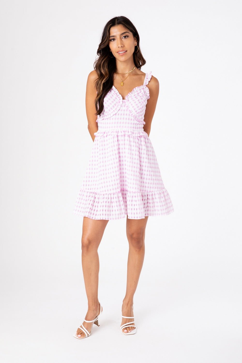 Gingham Aurora Dress - DressbarnDresses