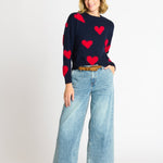 Heart Eyelash Sweater - DressbarnApparel