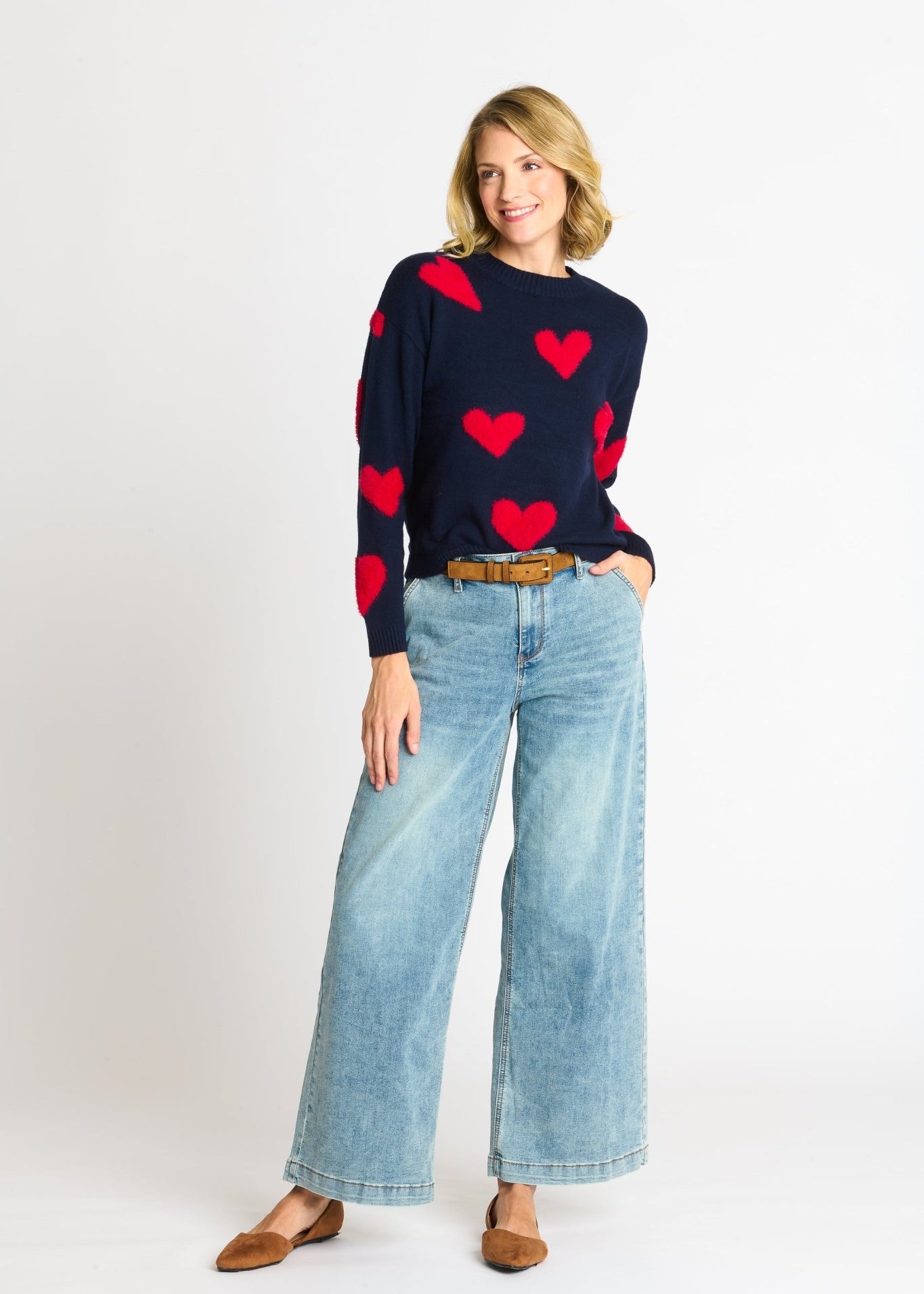 Heart Eyelash Sweater - DressbarnApparel