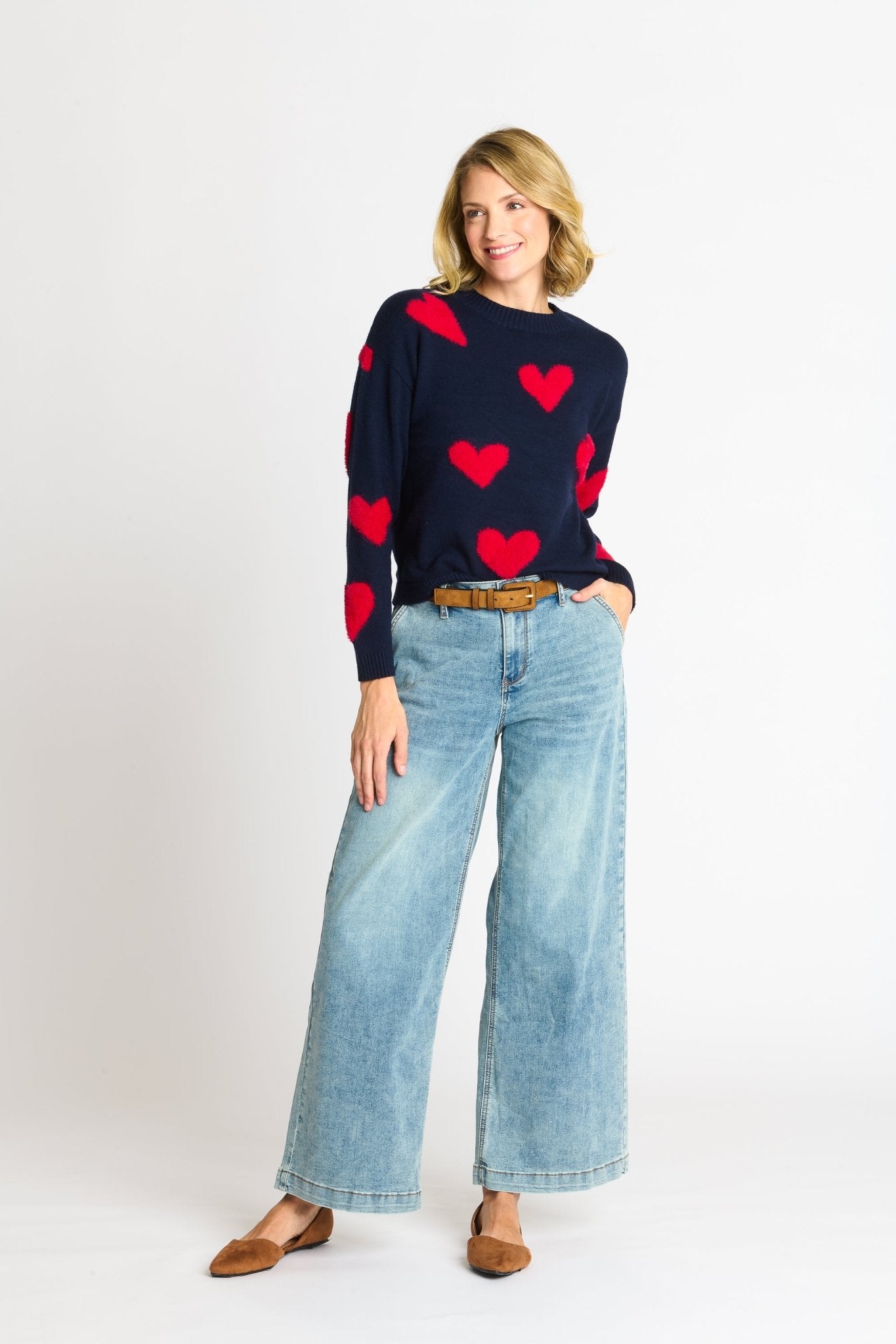 Heart Eyelash Sweater - DressbarnApparel