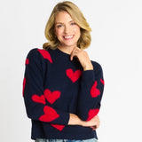 Heart Eyelash Sweater - DressbarnApparel