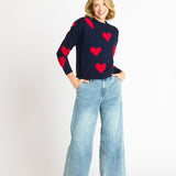 Heart Eyelash Sweater - DressbarnApparel