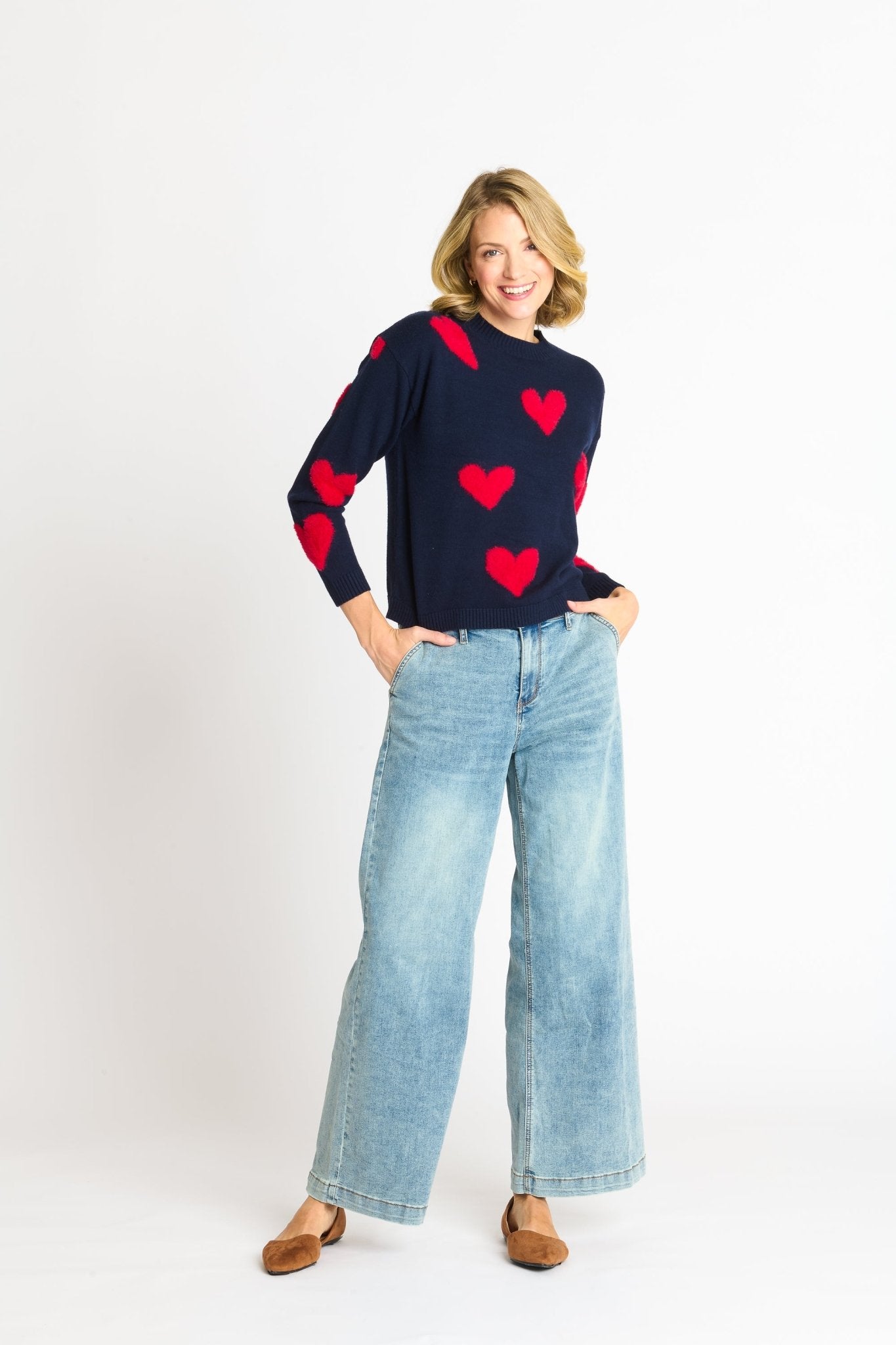 Heart Eyelash Sweater - DressbarnApparel