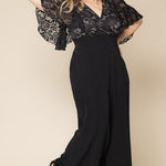 Helena Lace Bodice Wide Leg Jumpsuit - Plus - DressbarnJumpsuits & Rompers