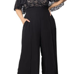 Helena Lace Bodice Wide Leg Jumpsuit - Plus - DressbarnJumpsuits & Rompers